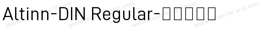 Altinn-DIN Regular字体转换
